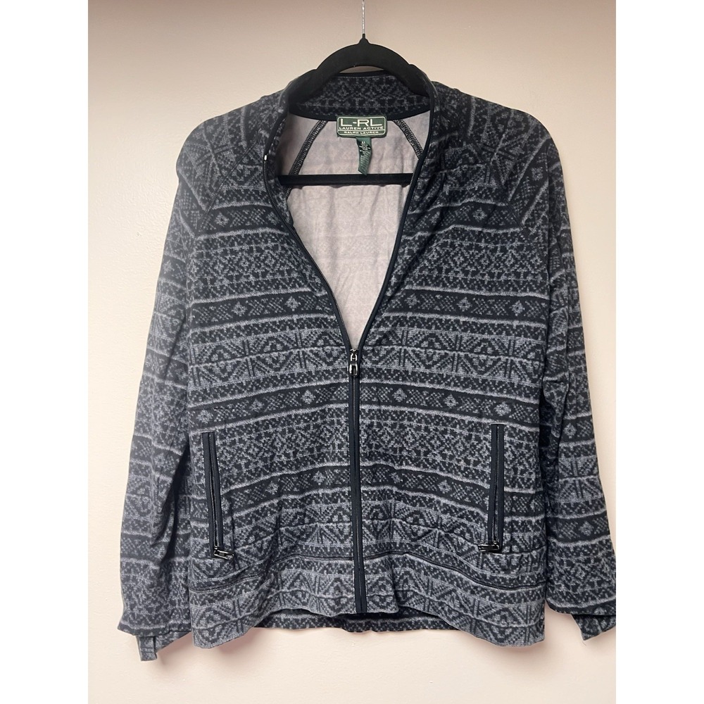 Lauren Ralph Lauren Performance Women's Zip Up Jacket Aztec Print Size M‎